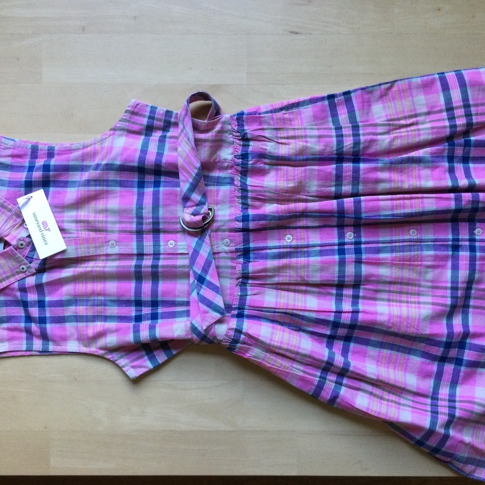 Vineyard Vines Girls Belted Shirtdress